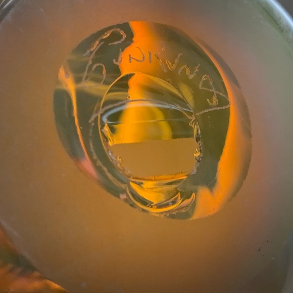 Peter Gudrunas Art Nouveau Blown Glass Vase SIGNED Rare Cadmium/Opalescent - Picture 12 of 13